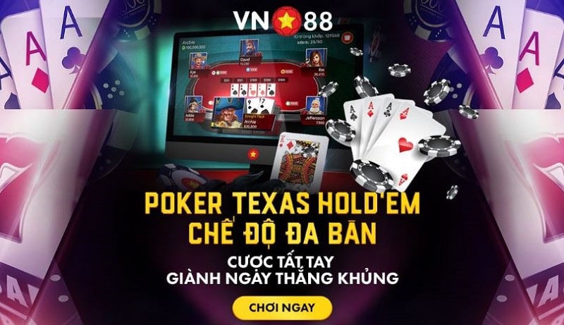 Các sản phẩm game poker tại vn88